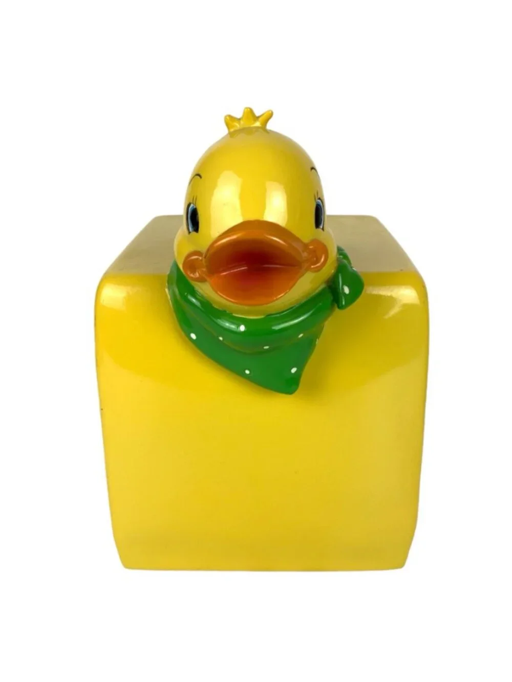 Rubber Ducky Resin Tissue Box Cover Square Yellow Kids Bathroom Bedroom Decor